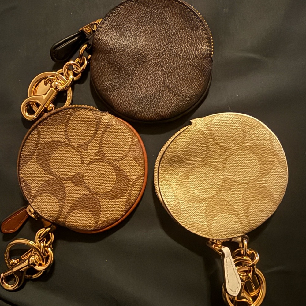 3 Coach Coin Pouches